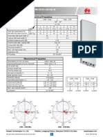 XXPol Panel 1710-2690/1710-2690 65deg/65deg, 18/18dBi 2deg-14deg/2deg-1